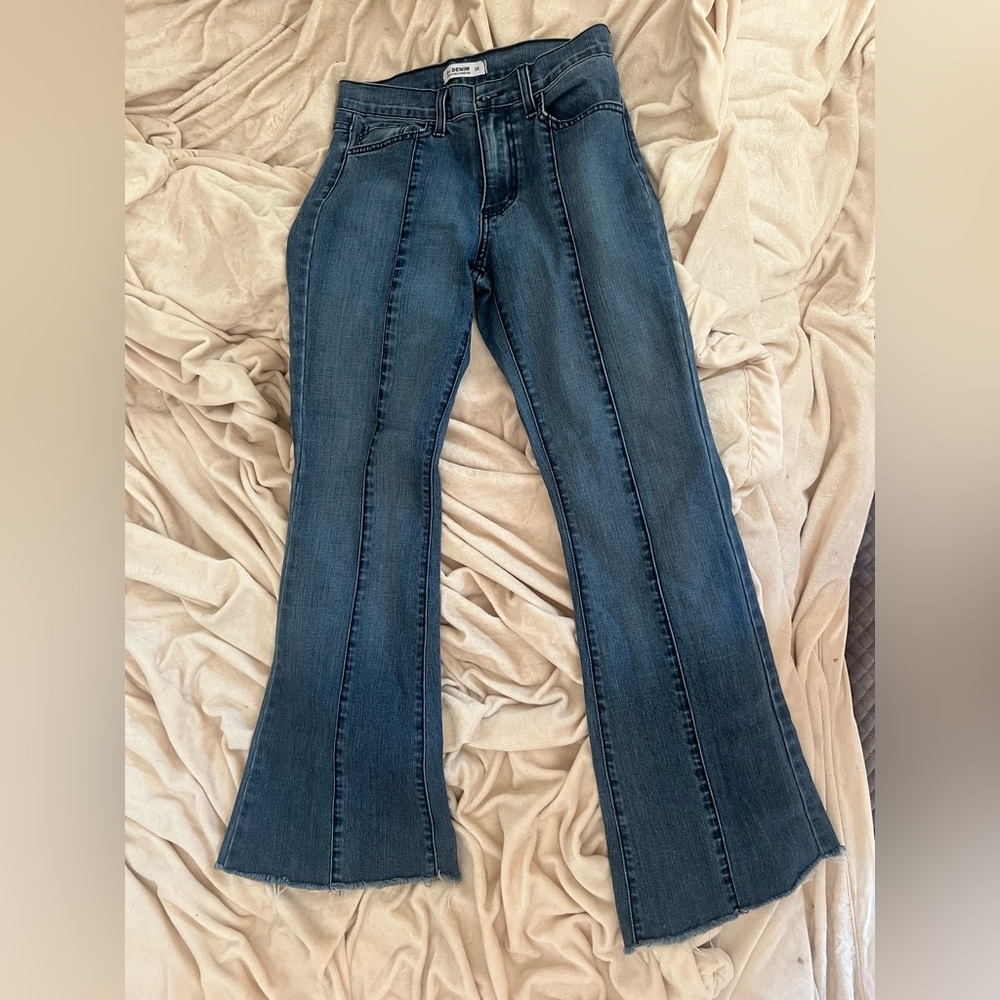 Classic Denim Flare Jeans low waist